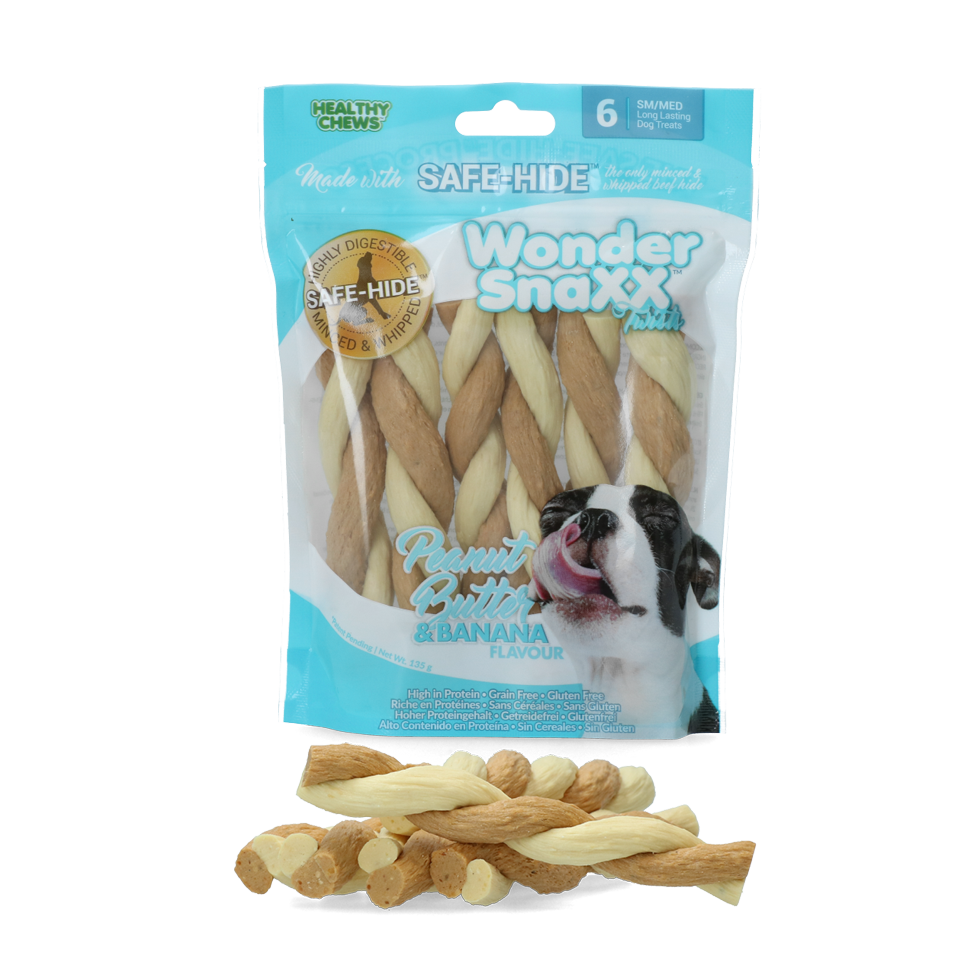 Wonder Snaxx Twists pinda en banaan