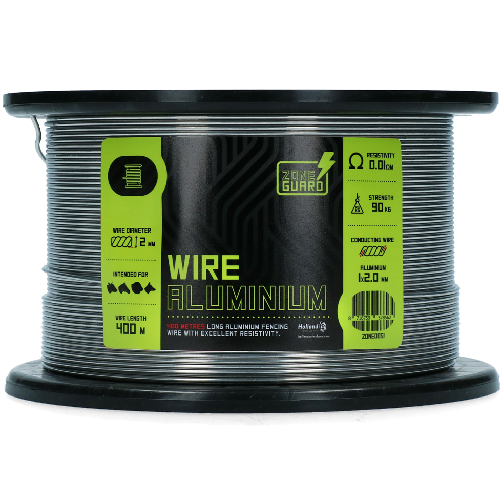 ZoneGuard Draad Basic aluminium 2 mm 400 m - Afbeelding 2