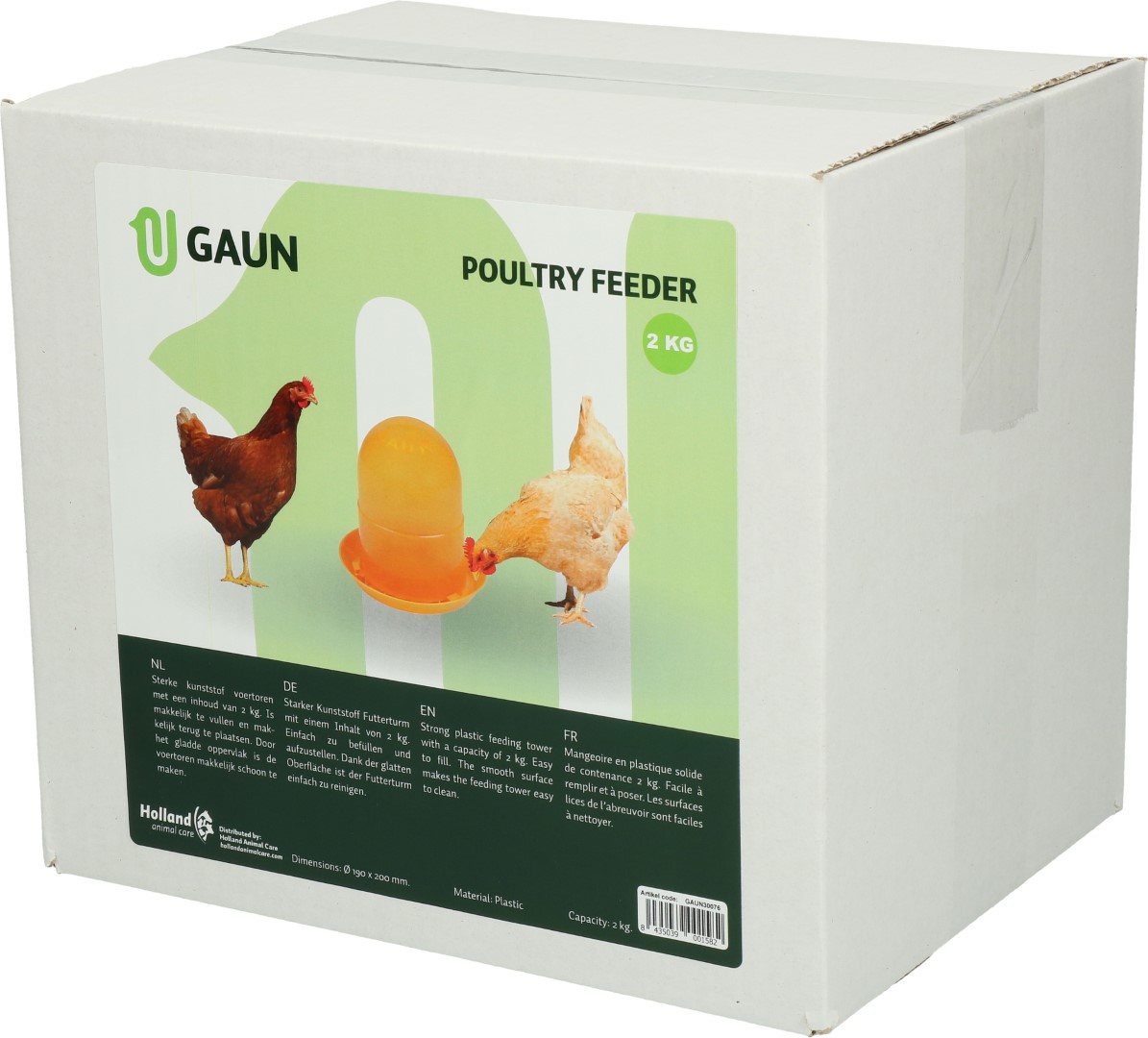 Pluimvee voertoren 2 kg orange - Afbeelding 3