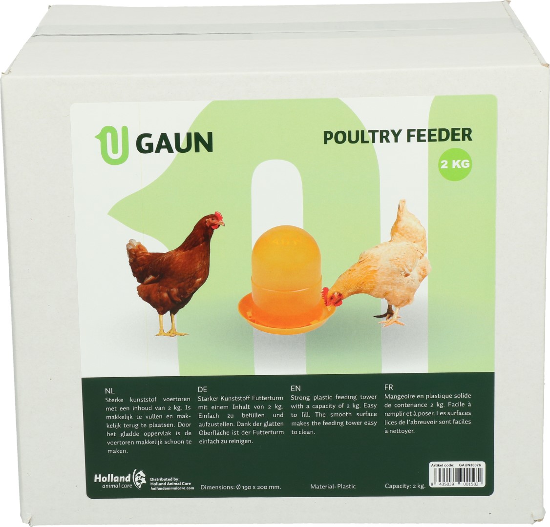 Pluimvee voertoren 2 kg orange - Afbeelding 4