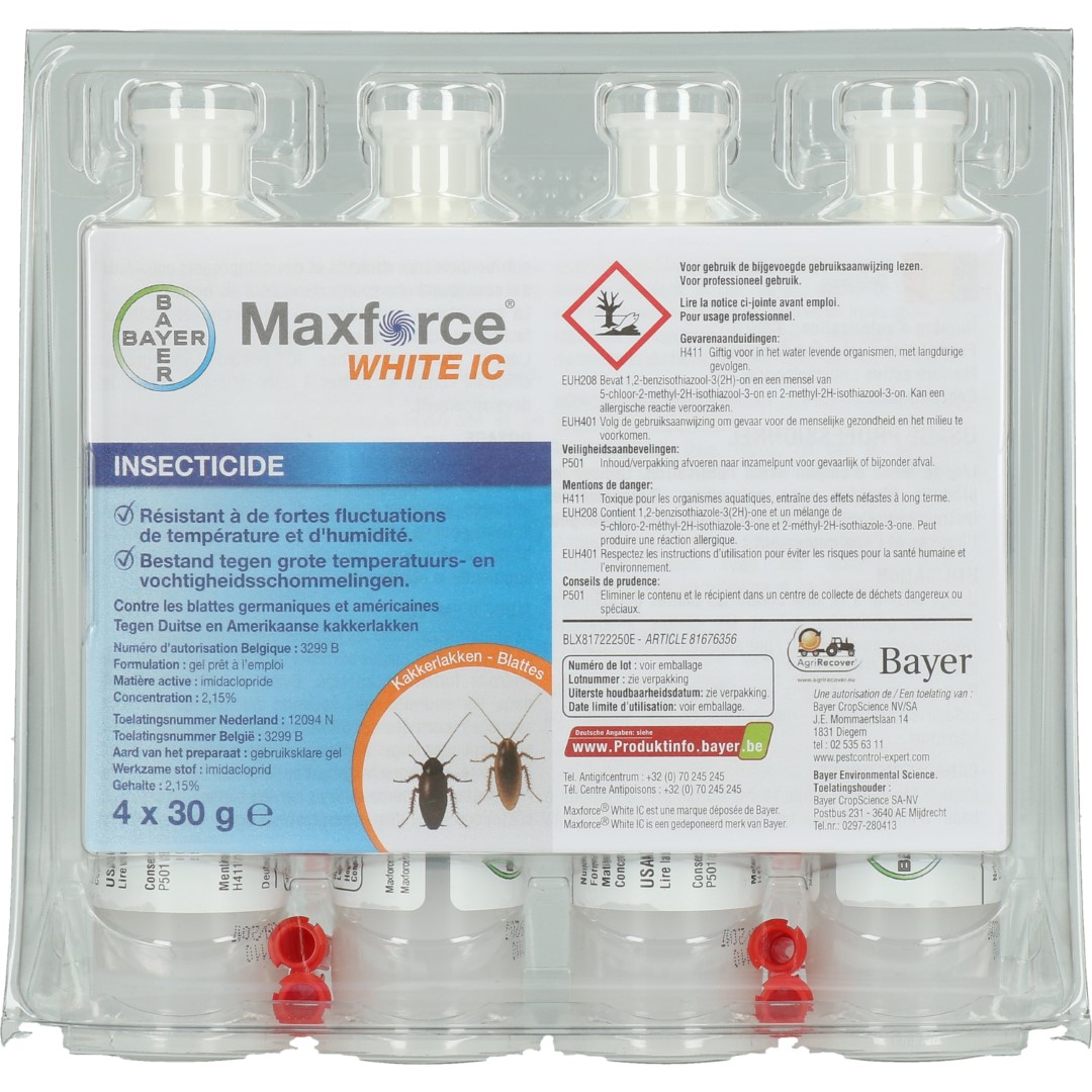 Maxforce White IC Kakkerlakken Gel - Afbeelding 6