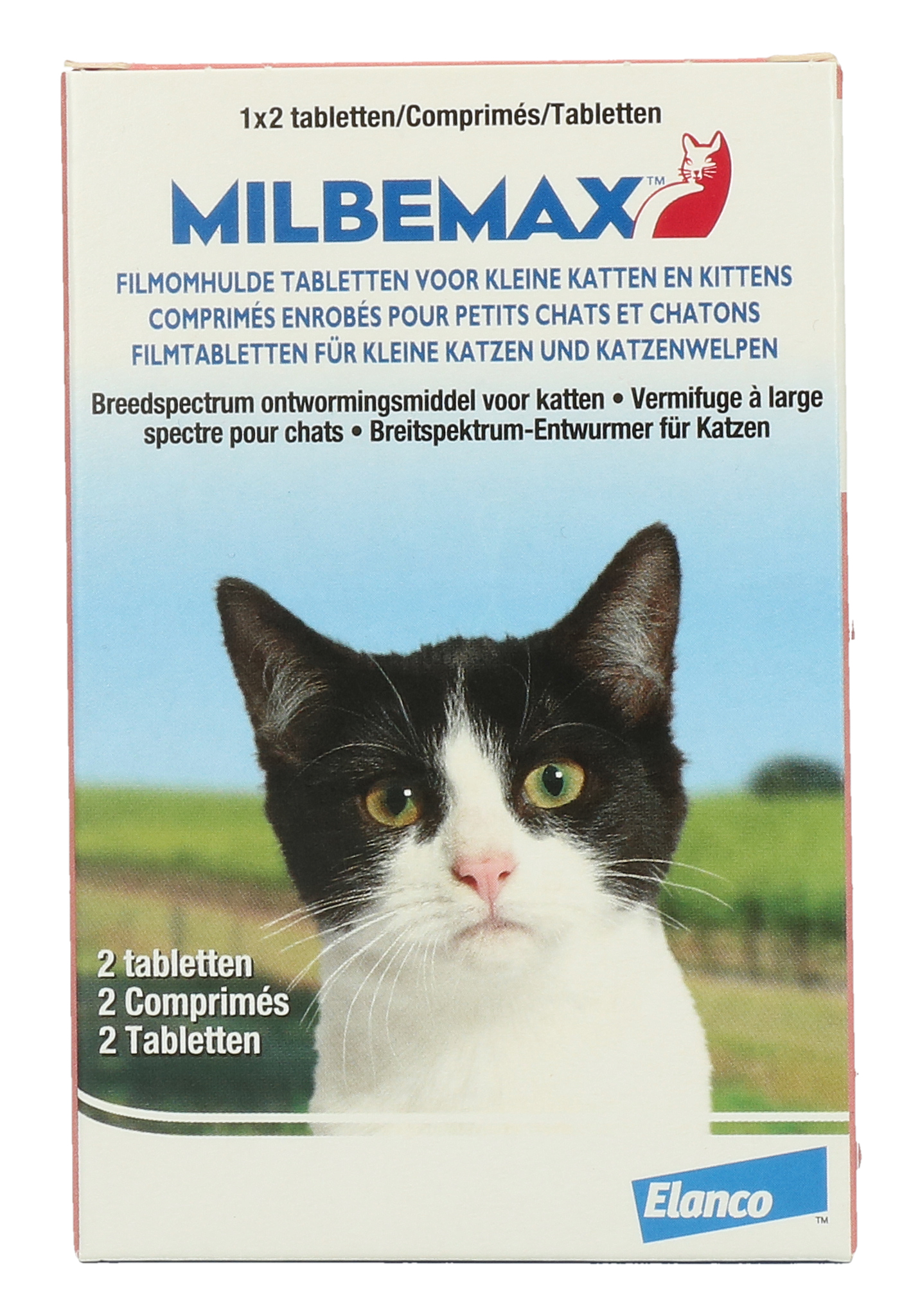 Milbemax Tabletten Kitten/Kat Klein R 2 tabl. 0,5-2kg - Afbeelding 2