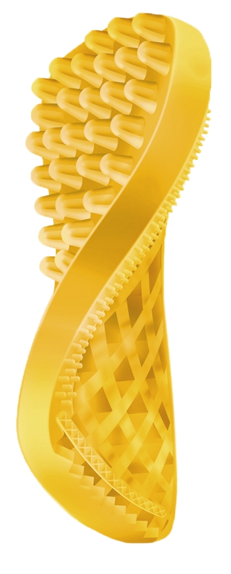 Pet+Me Dog Short Hair Brush Yellow - Afbeelding 2