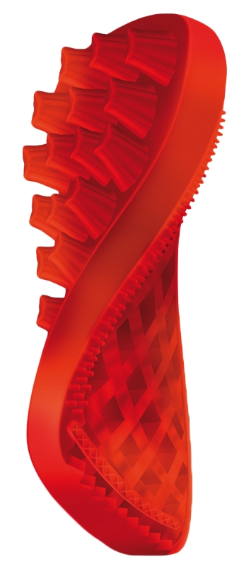 Pet+Me Dog Long Hair Brush Red - Afbeelding 2