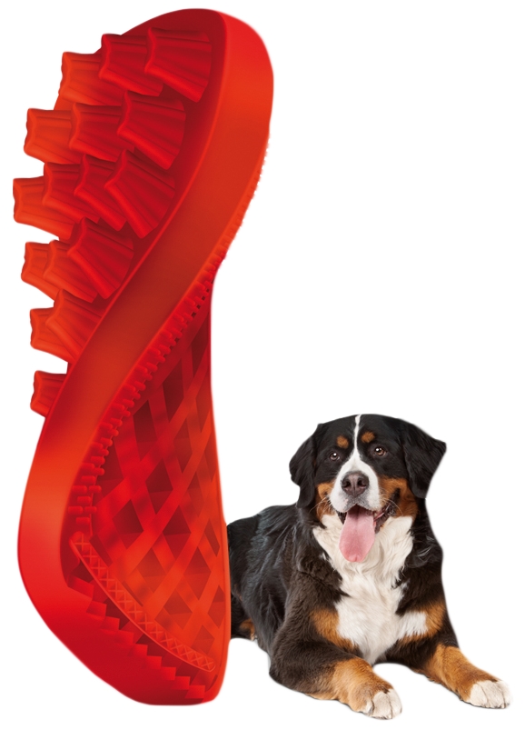 Pet+Me Dog Long Hair Brush Red - Afbeelding 5