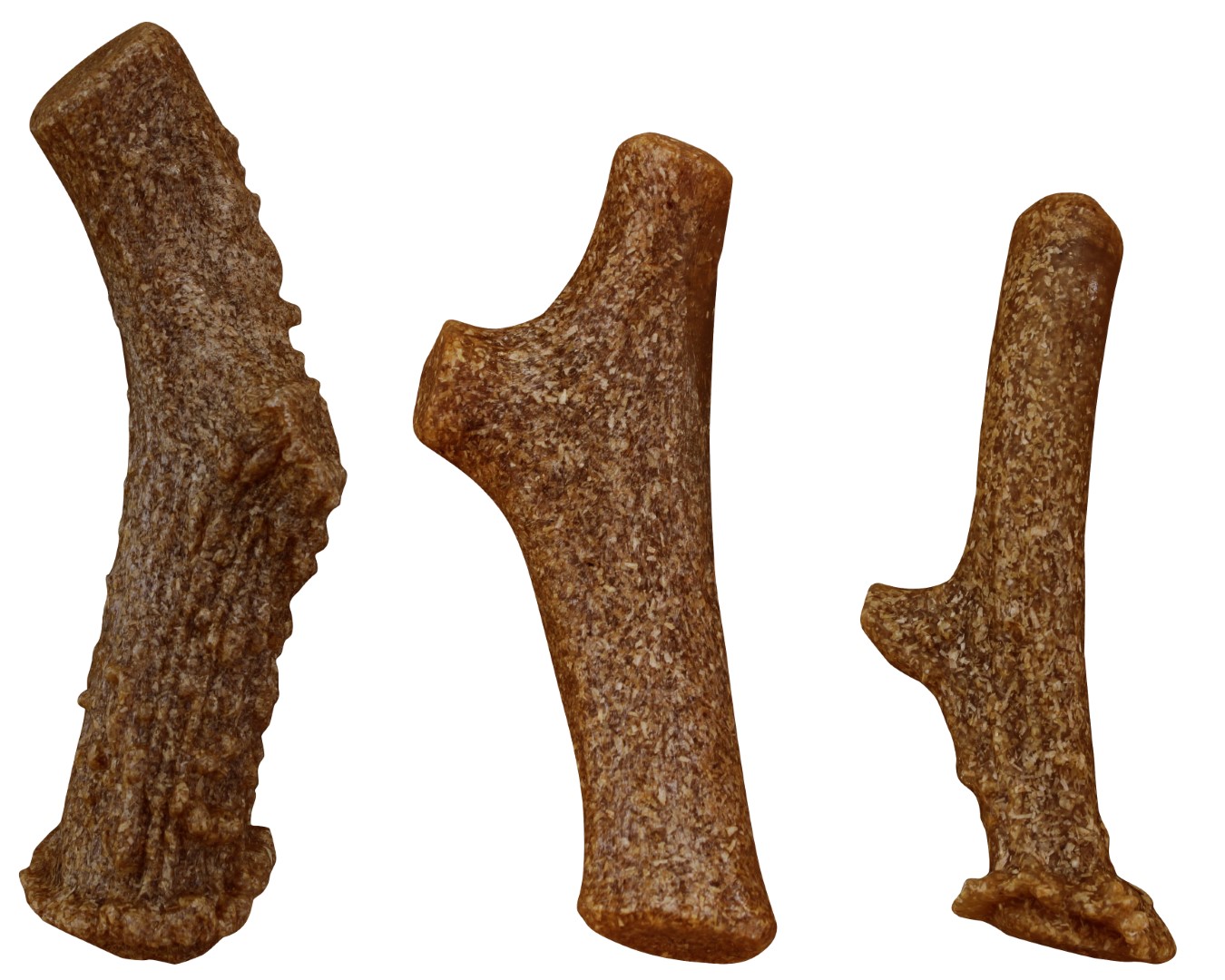 Pet Qwerks Wood Antler Smoked M 12 cm - Afbeelding 5