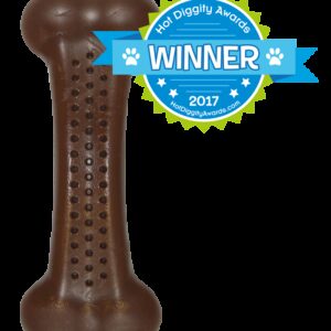 Pet Qwerks Flavorit Nylon Bark Bone Peanut Butter Small