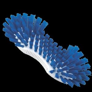 Schrob-borstel kookbestendig blauw