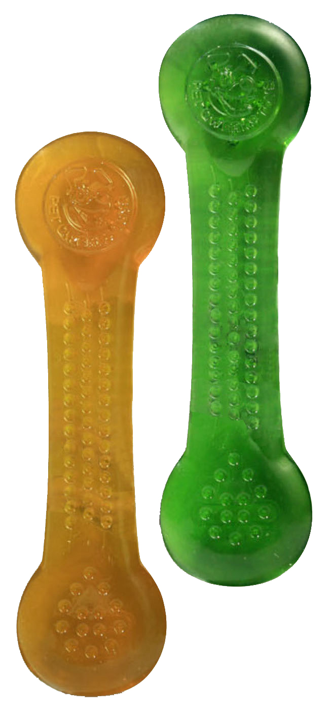 Pet Qwerks Flex Breath / Peanut Butter Bone S 10 cm 2 pcs. - Afbeelding 2