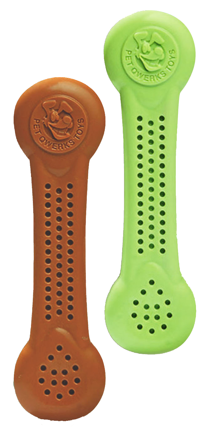 Pet Qwerks Flavorit Nylon Peanut Butter Bone S 10 cm 2 pcs. - Afbeelding 2
