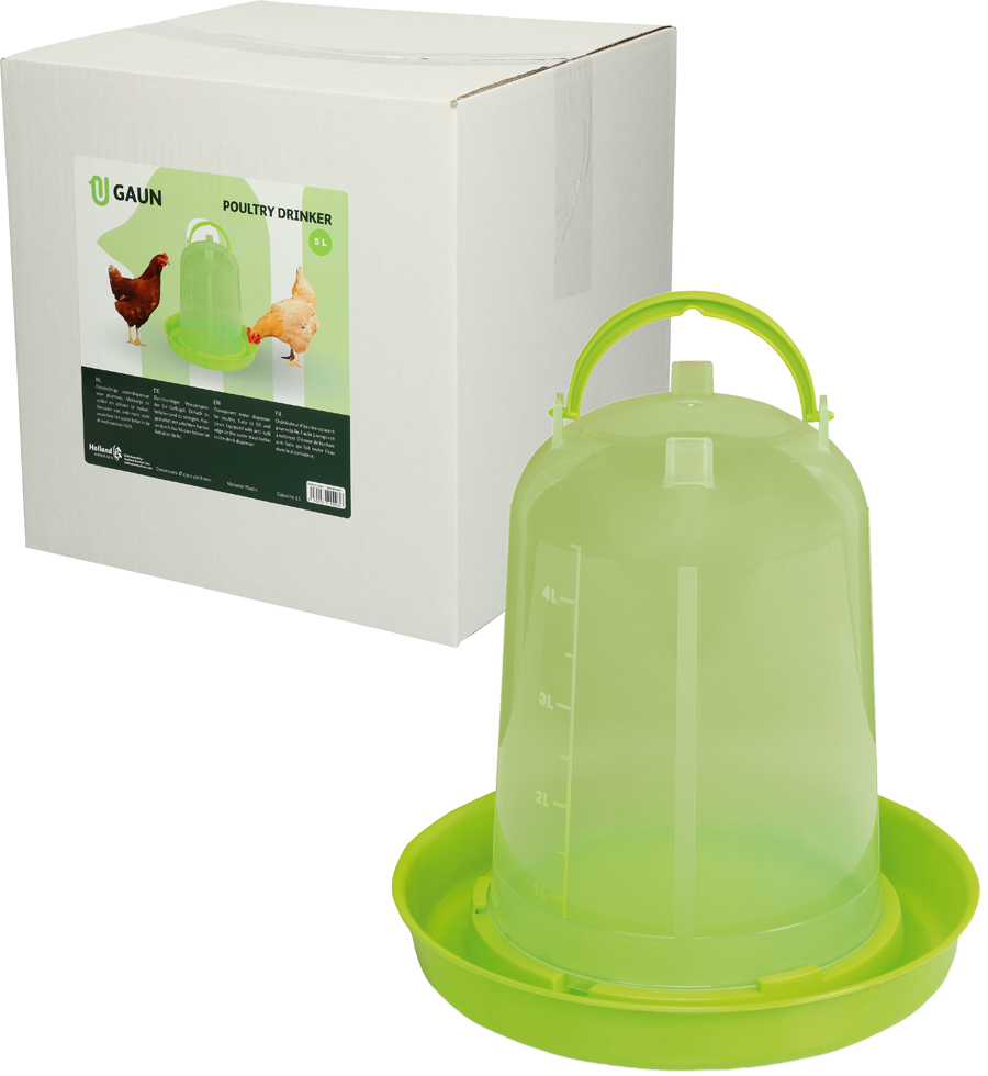 Pluimvee drinktoren 5 l green lemon