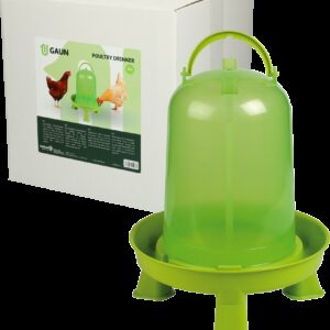 Pluimvee drinktoren 5 l green lemon op pootjes