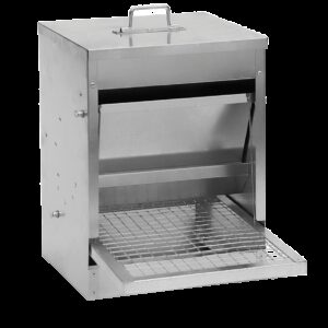 Pluimvee voerstation 10 kg gegalv. metaal