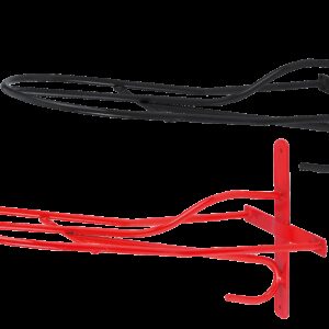 Zadelhouder 54cm metaal zwart