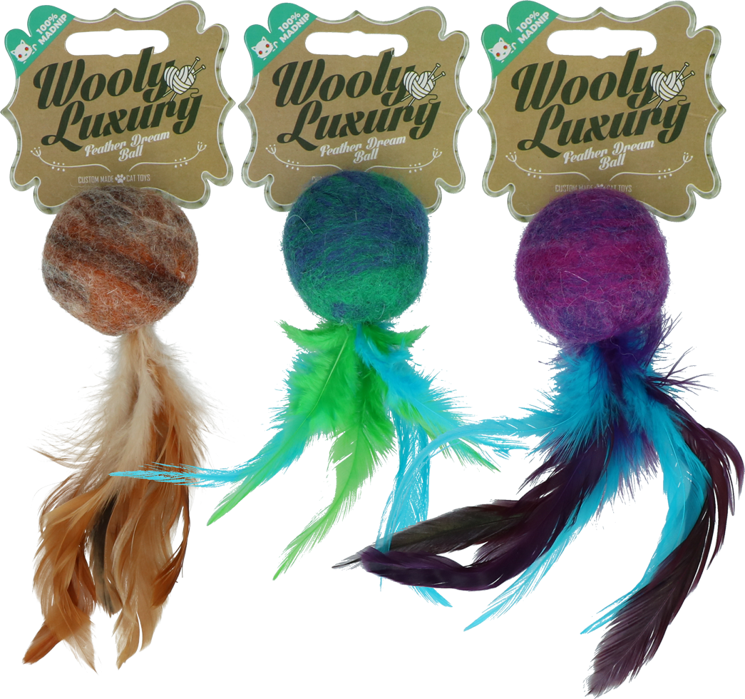 Wooly Luxury Feather Dream Ball Brown