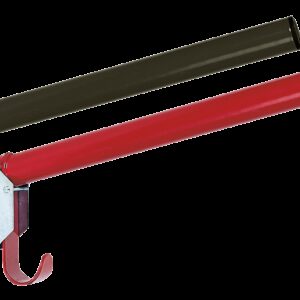Zadelhouder 44cm rond metaal zwart
