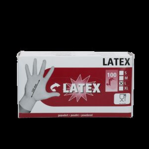 Melkers handschoen Latex gepoederd L (8-9)