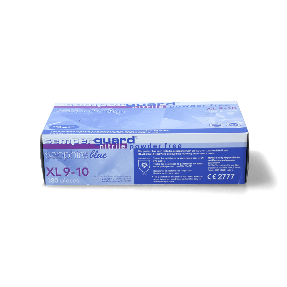 Melkershandschoen SemperGuard nitryl XL (9-10)