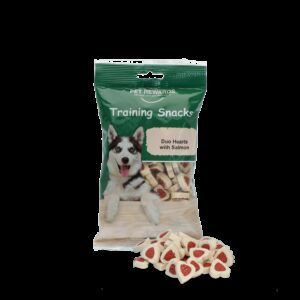 Pet Rewards Duo hearts with salmon