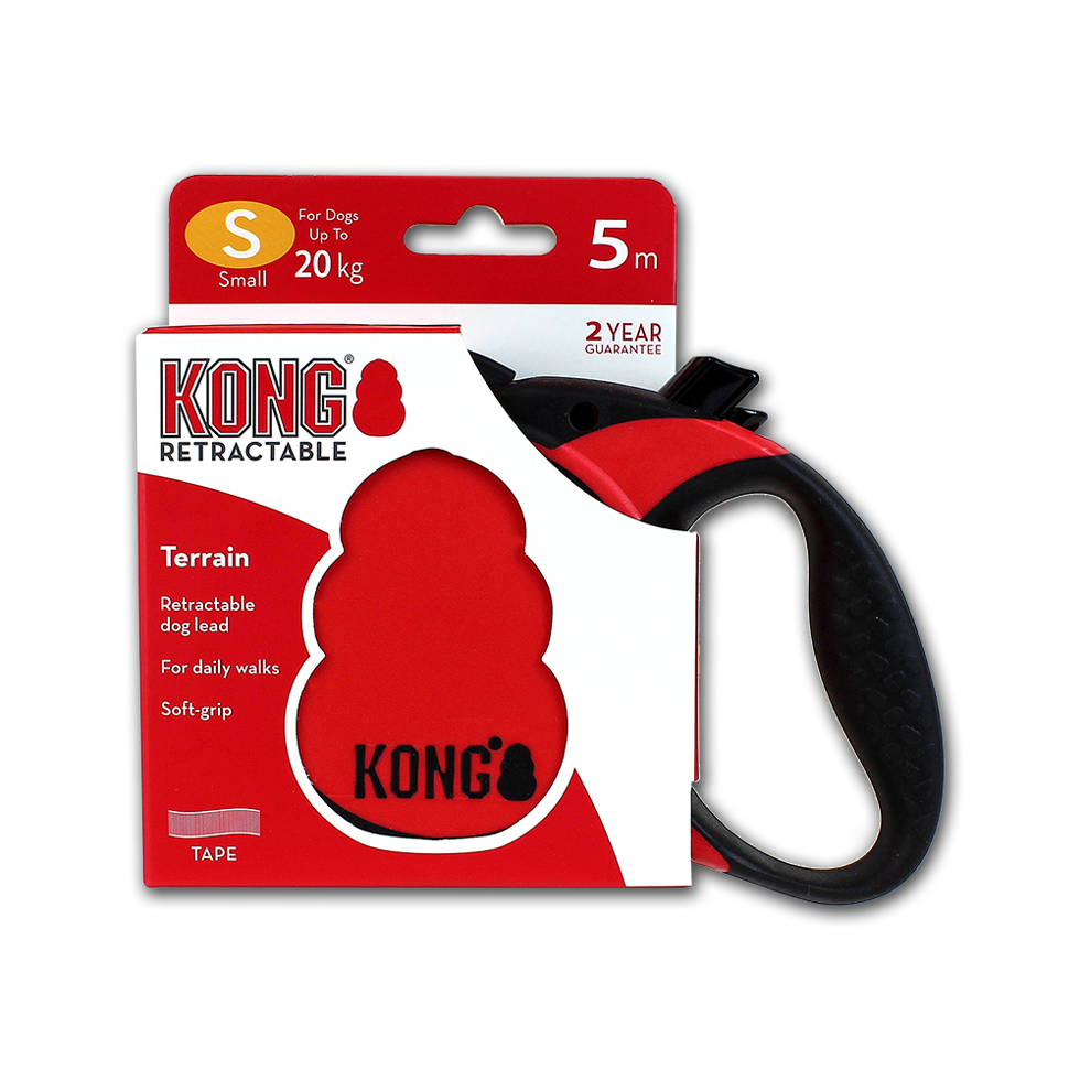 KONG Rollijn Terrain Red S (5m/20kg) - Afbeelding 2