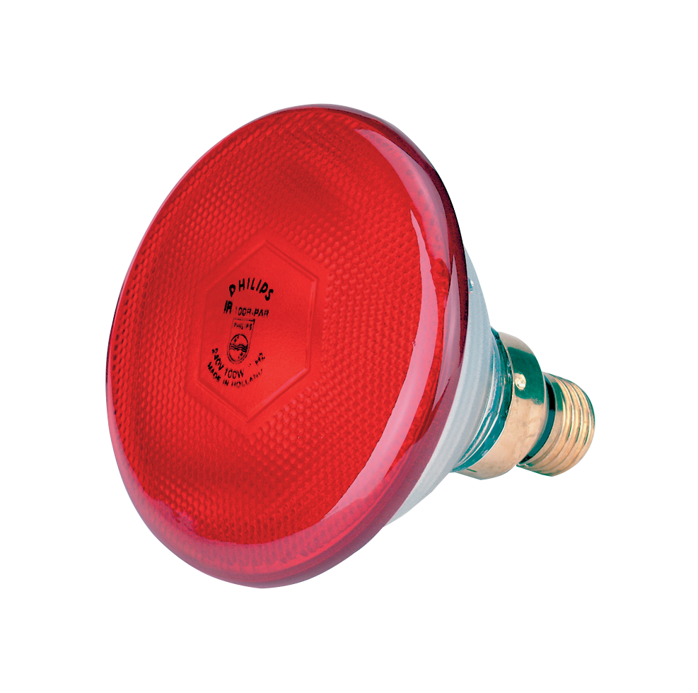 Lamp 100 W rood Philips spaar