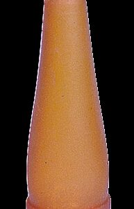 Lamspeen geel/bruin voor op bierfles
