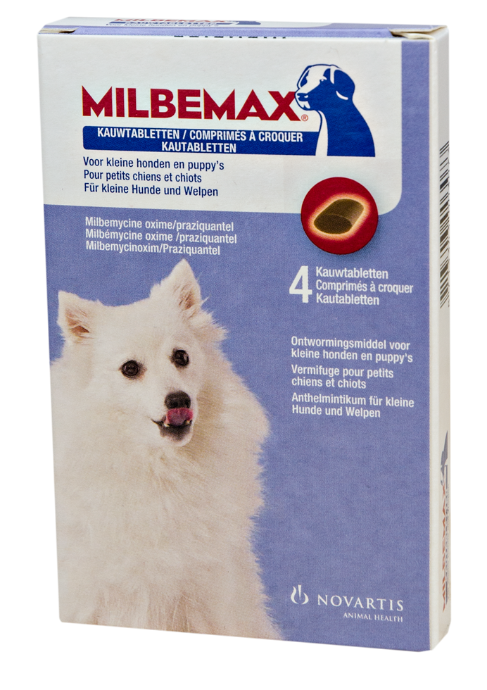 Milbemax Kauwtabletten Hond Klein Chewy 4 tabl. <5kg - Afbeelding 2