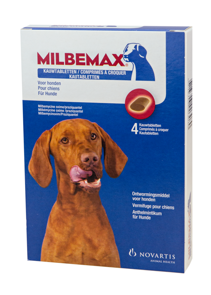 Milbemax Kauwtabletten Hond Groot Chewy 4 tabl. 5-75kg - Afbeelding 2