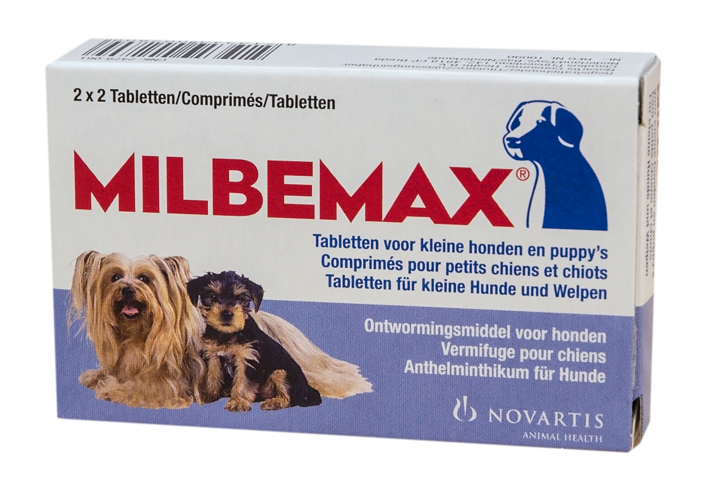 Milbemax Tabletten Puppy/Kleine hond 4 tabl. <5kg - Afbeelding 2