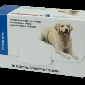 Milbemax Tabletten Hond Groot 50 tabl. 5-75kg