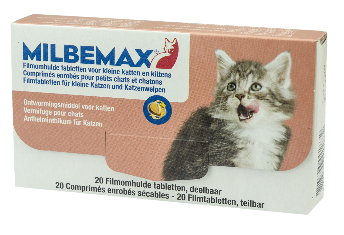 Milbemax Tabletten Kitten/Kat Klein 20 tabl. 0,5-2kg