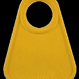 Nekplaatje blanco geel Flexi