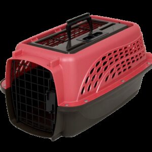 Petmate 2 Door Top Load Kennel XS Pink