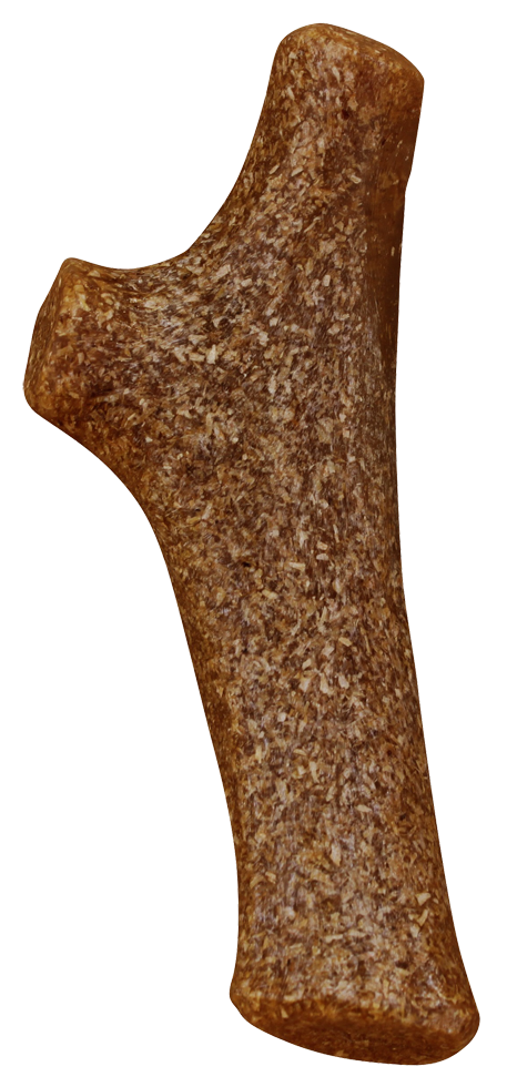 Pet Qwerks Wood Antler Smoked M 12 cm - Afbeelding 2