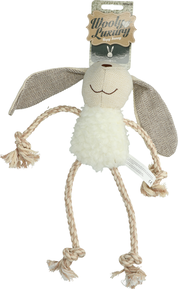 Wooly Luxury Ropy Konijn Wit