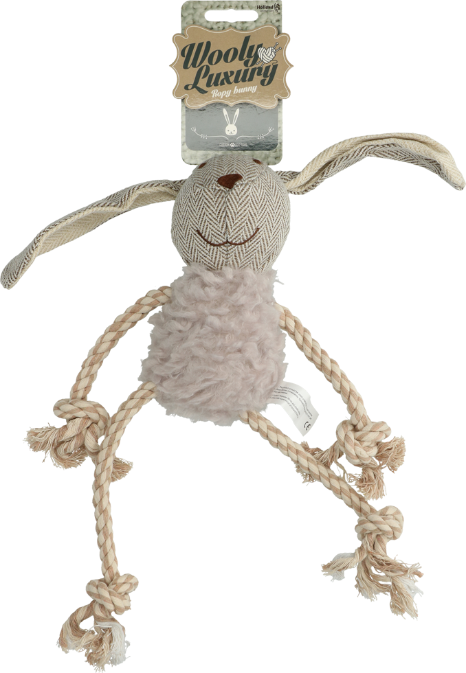 Wooly Luxury Ropy Konijn Grijs