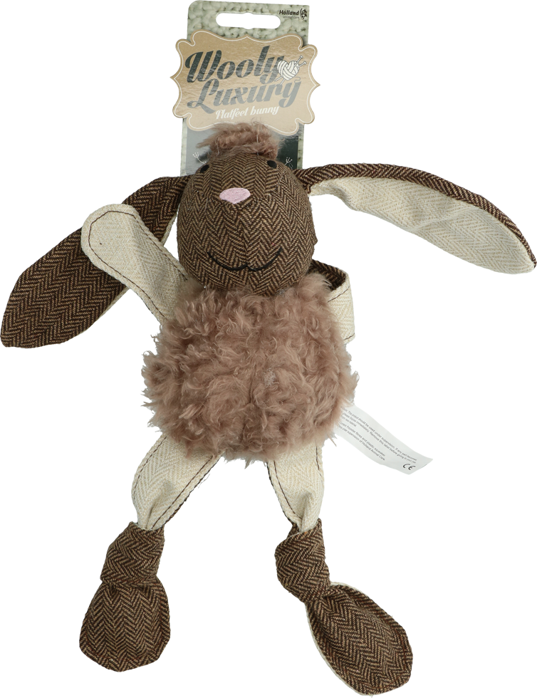 Wooly Luxury Flatfeet Konijn Bruin