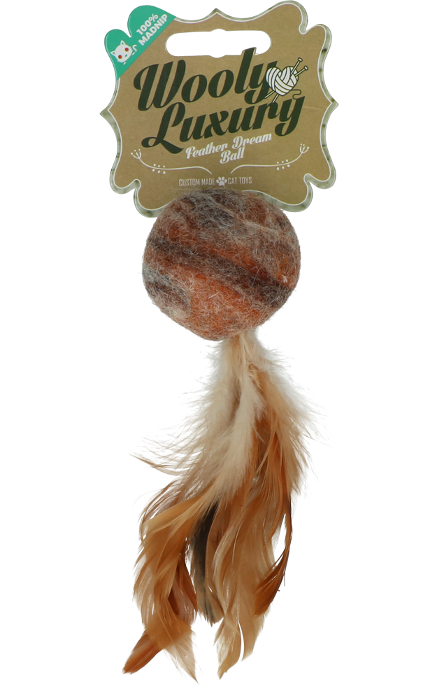 Wooly Luxury Feather Dream Ball Brown - Afbeelding 2