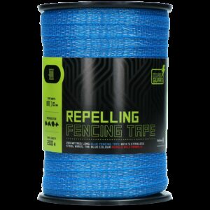 ZoneGuard 10 mm afwerend afrasteringslint blauw 200 m