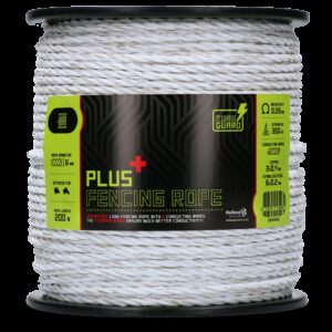 ZoneGuard 6 mm Plus afrasteringskoord wit 200 m