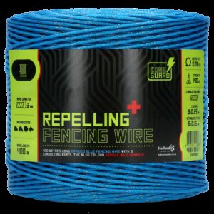 ZoneGuard 3 mm afwerend afrasteringsdraad blauw 400 m