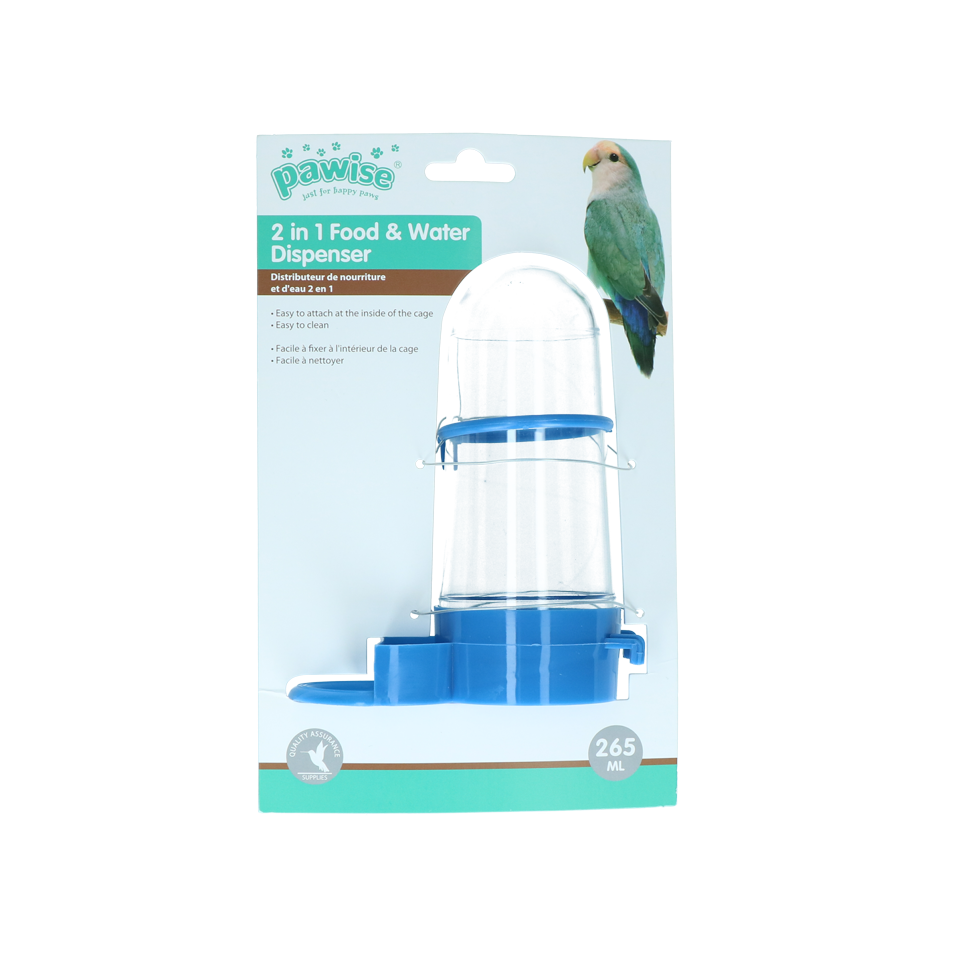 Pawise Volière drinkbak, 265 ml/15 cm - Afbeelding 2