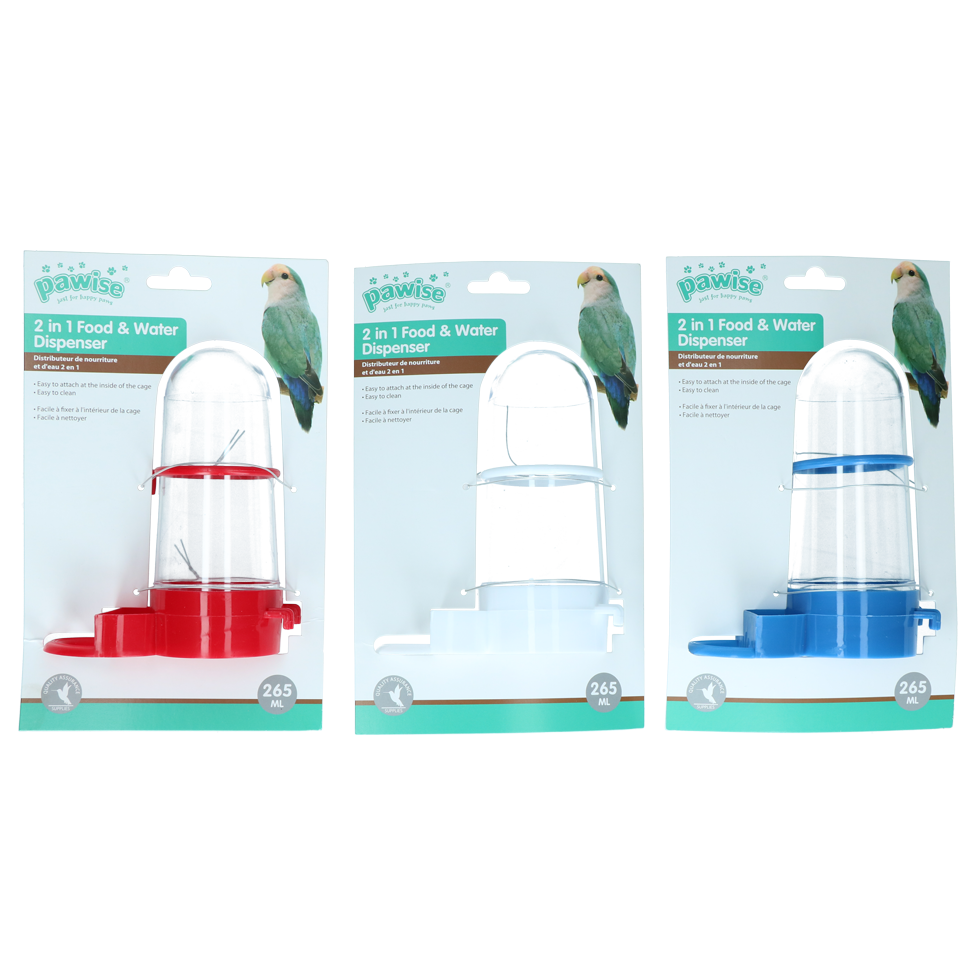 Pawise Volière drinkbak, 265 ml/15 cm