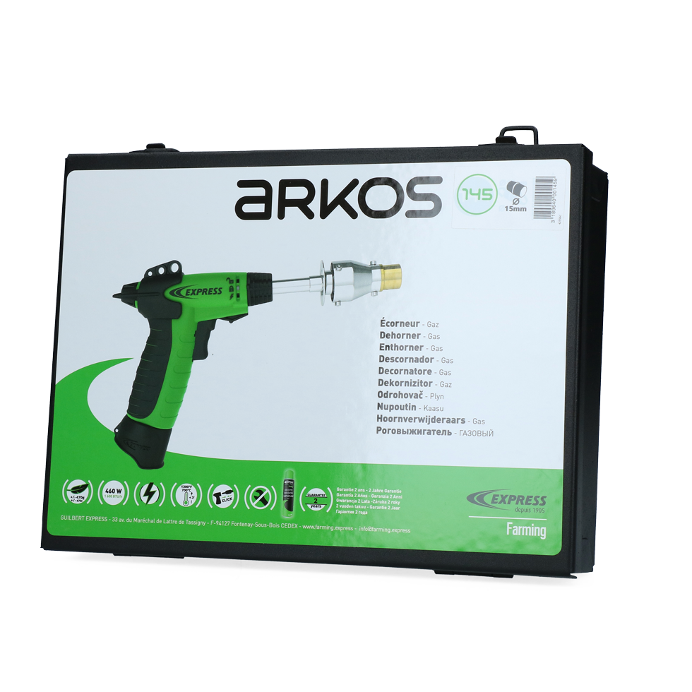 Express Arkos pistool onthoorner kalf/geit op gas 15 mm - Afbeelding 2